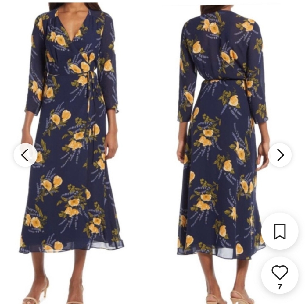 Like new reformation midi wrap dress